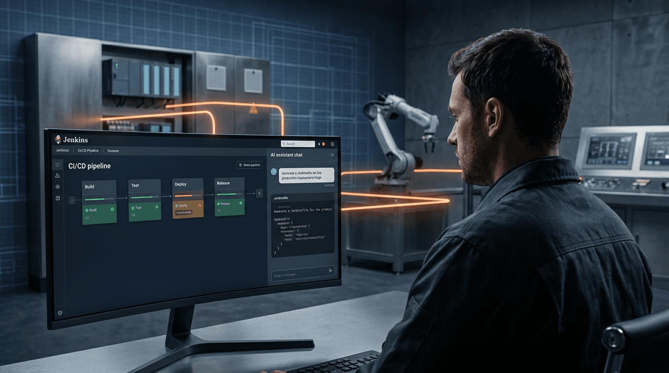 Jenkins und KI im Industrial DevOps — Steuerung per MCP, Vibe Coding von Pipelines und KI-gestützte Log-Analyse