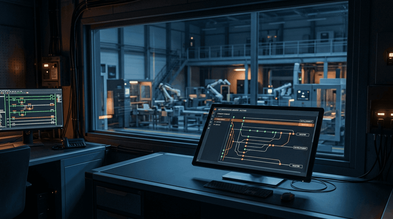 SPS Versionsverwaltung in der Industrial IT: Git-basierte Workflows für SPS/PLC-Programmierung und OT-Systeme